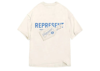 Represent Luggage Tag T-Shirt Antique White