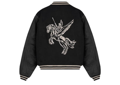 Represent Mascot Wool Varsity Jacket Jet Black