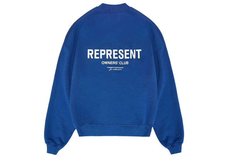 Represent Owner's Club Sweater Cobalt Blue/White