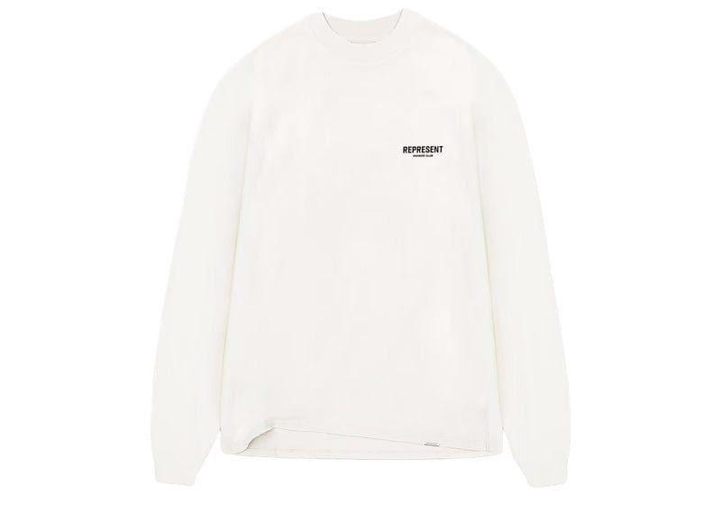 Represent Owners Club Long Sleeve T-Shirt Flat White