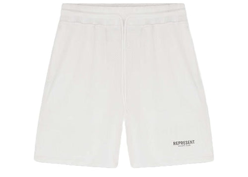 Represent Owners Club Mesh Shorts Flat White