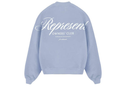 Represent Owners Club Script Crewneck Dusty Blue