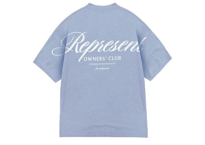 Represent Owners Club Script T-Shirt Dusty Blue