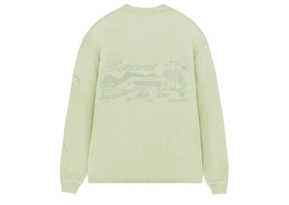 Represent Raceway Long Sleeve Tee Matcha