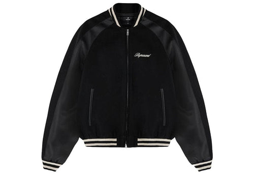 Represent Raglan Varsity Jacket Black
