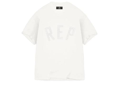 Represent Rep Applique Tee Flat White