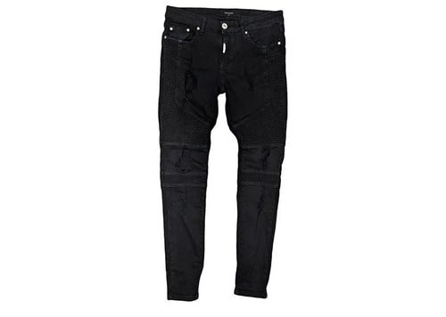 Represent Skinny Biker Denim Jeans Black