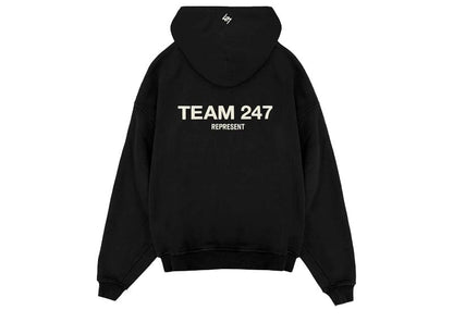 Represent Team 247 Oversized Hoodie - Black