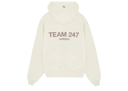 Represent Team 247 Oversized Hoodie Cream
