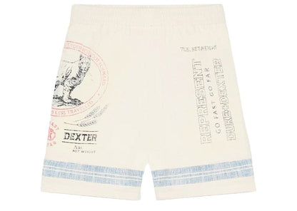 Represent x Duke + Dexter Mountain Lion Resort Shorts Ecru
