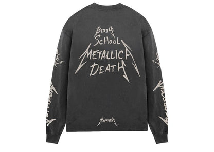 Represent X Metallica Garage Inc L/S T-Shirt Stained Black