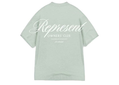 Represent x Ounass Owners Club Script T-Shirt Lily Pad