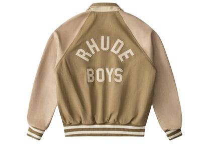 Rhude Twill 'Rhude' Boys Bomber Jacket Beige