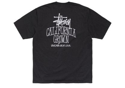 Stussy Cali Grown Pigment Dyed Tee Faded Black