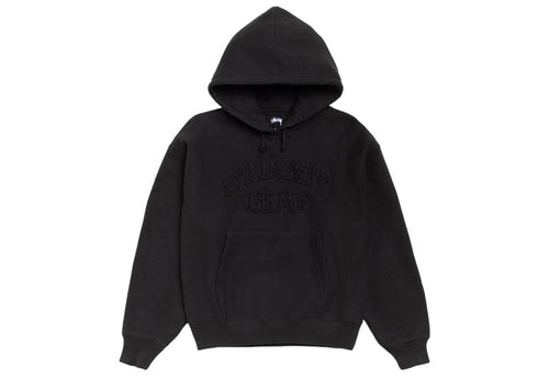 Stussy Gear Applique Hoodie Black