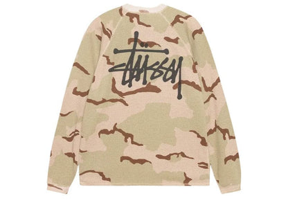 Stussy Raglan Thermal Basic Stock Long Sleeve Sand Camo