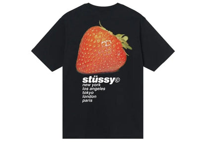 Stussy Strawberry Tee Black
