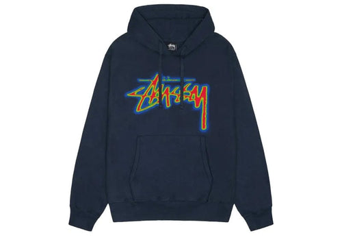 Stussy Thermal Stock Hoodie Navy