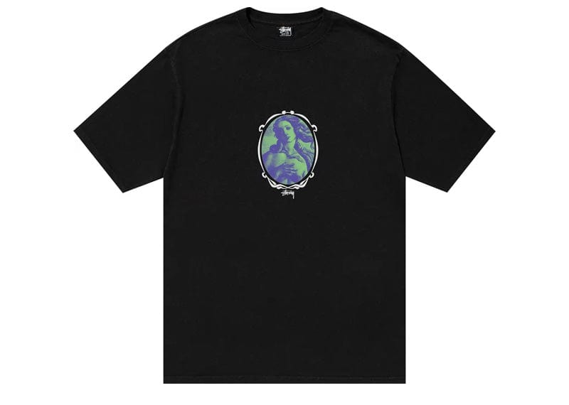 Stussy Venus Oval Pigment Dyed Tee Black
