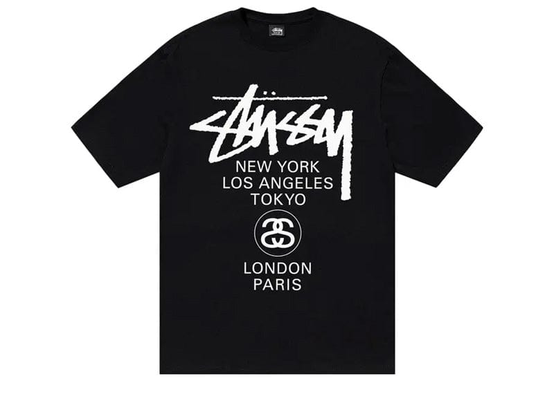 Stussy World Tour T-shirt Black (Asia Sizing)