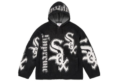 Supreme Chicago White Sox Zip Up Hooded Sweater Black