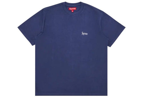 Supreme Classic Script Washed S/S Top Navy