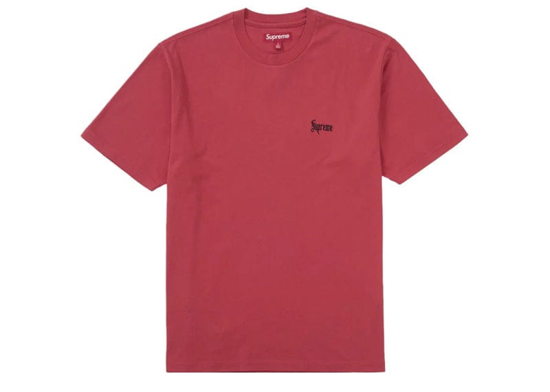 Supreme Classic Script Washed S/S Top Red