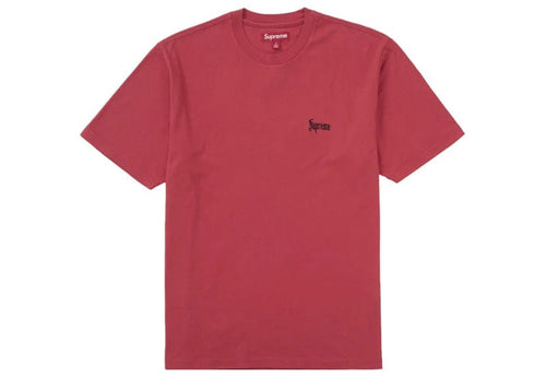 Supreme Classic Script Washed S/S Top Red