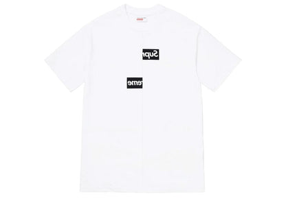 Supreme Comme des Garcons SHIRT Split Box Logo Tee White