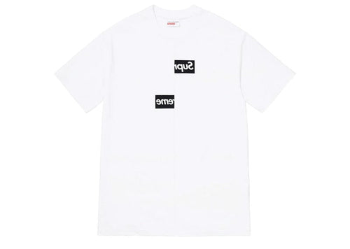 Supreme Comme des Garcons SHIRT Split Box Logo Tee White