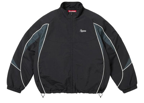 Supreme Contrast Piping Track Jacket Black