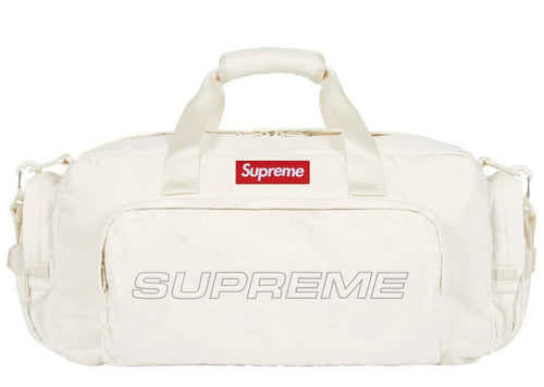 Supreme Denim Duffle Bag White