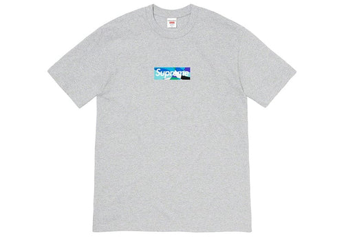 Supreme Emilio Pucci Box Logo Tee Heather Grey/Blue