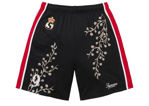 Supreme Floral Soccer Short Black