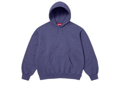 Supreme Frayed Hooded Sweatshirt Washed Navy