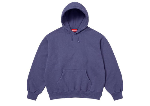Supreme Frayed Hooded Sweatshirt Washed Navy