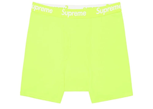 Supreme Hanes Boxer Briefs (Single) Fluorescent Yellow