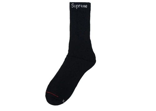 Supreme Hanes Socks Black (Single)
