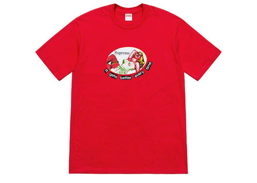 Supreme It Gets Better Every Time Tee Red