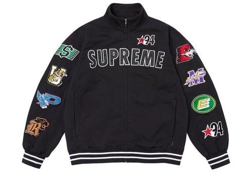 Supreme Mascots Zip Up Sweatshirt Black