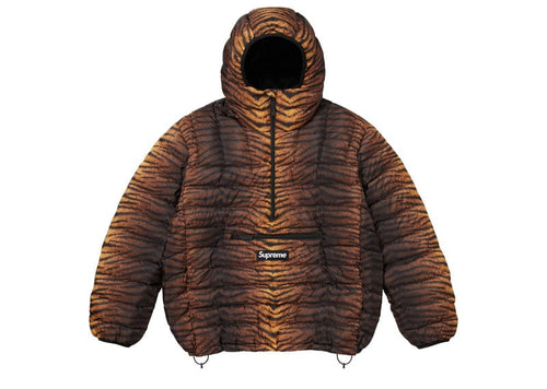 Supreme Micro Down Half Zip Hooded Pullover (FW25) Tiger