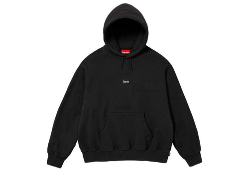 Supreme Micro Logo Hooded Sweatshirt (FW24) Black