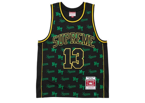 Supreme Mitchell & Ness Monogram Basketball Jersey Black