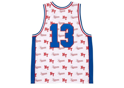 Supreme Mitchell & Ness Monogram Basketball Jersey White