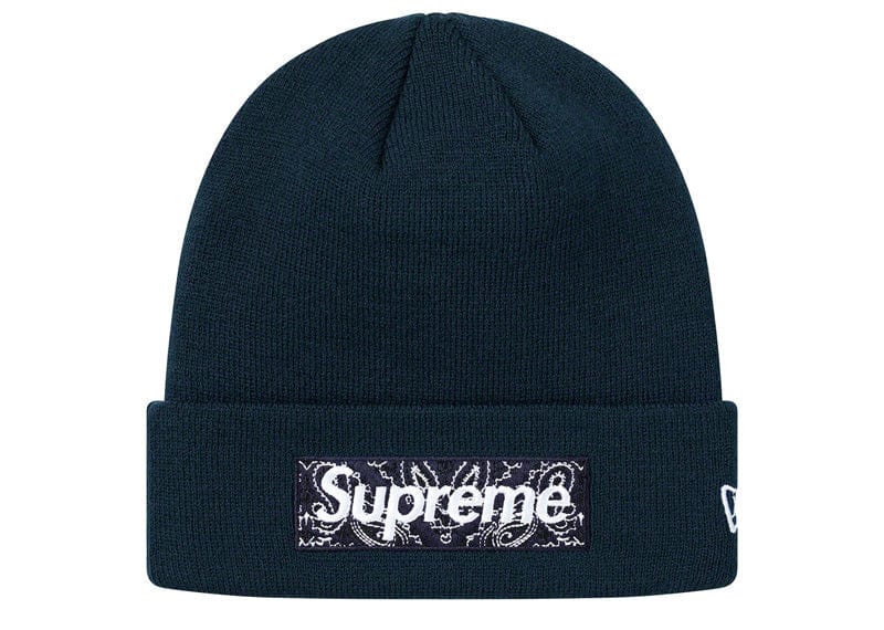 Supreme New Era Box Logo Beanie (FW19) Navy