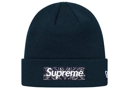 Supreme New Era Box Logo Beanie (FW19) Navy
