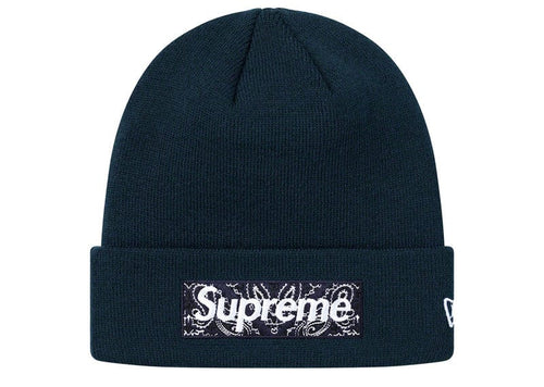 Supreme New Era Box Logo Beanie (FW19) Navy