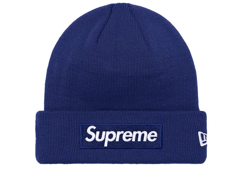 Supreme New Era Box Logo Beanie (FW21) Washed Navy