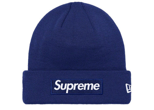 Supreme New Era Box Logo Beanie (FW21) Washed Navy
