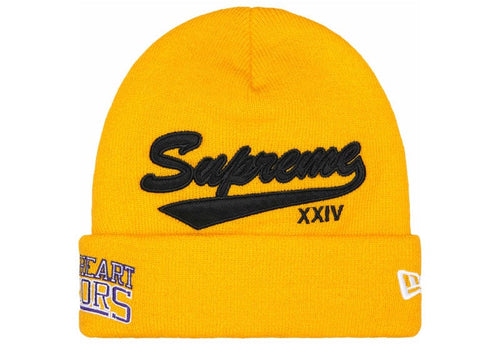 Supreme New Era Salvation Beanie Gold